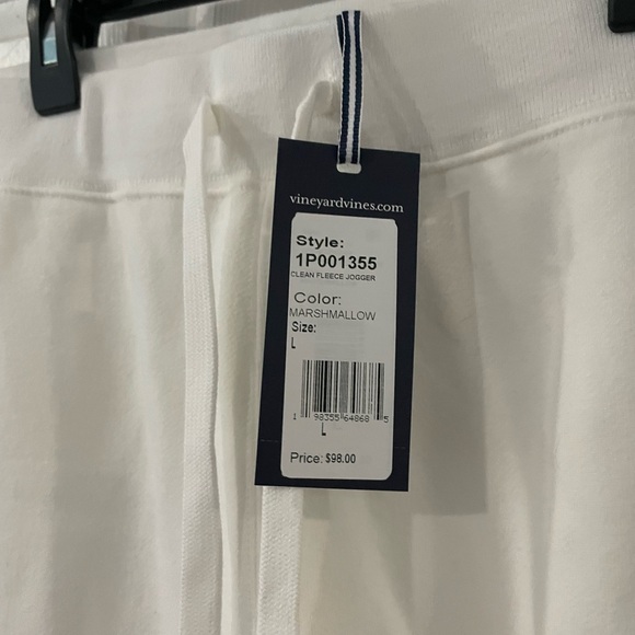 NEW Mens Vineyard Vines Cream Joggers Large - Picture 2 of 5